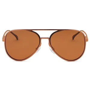 mode Lucleon Lunettes De Soleil Aviator Couleur Bronze à Verres Polarisés 9